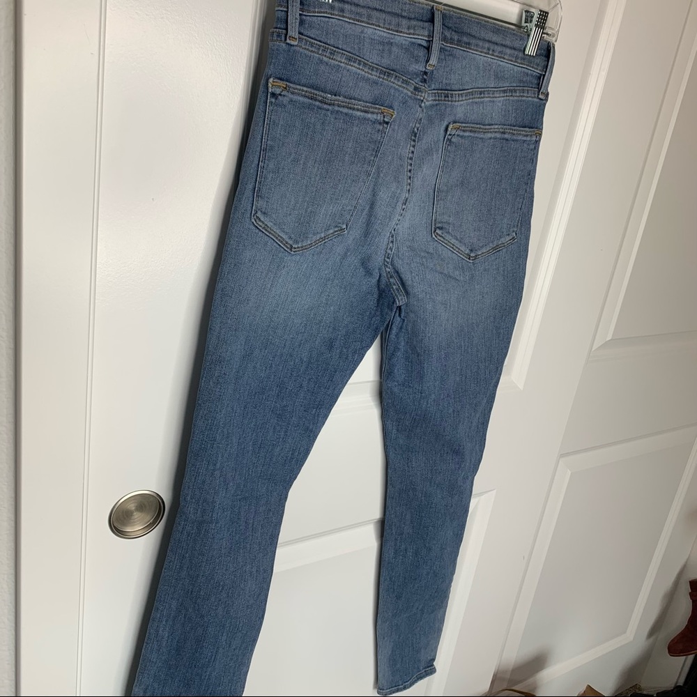 Frame Le High Skinny Light Wash High Rise Jeans - Picture 6 of 7
